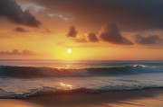 夕阳余晖下的巴厘岛：大美景色与浪漫海岛